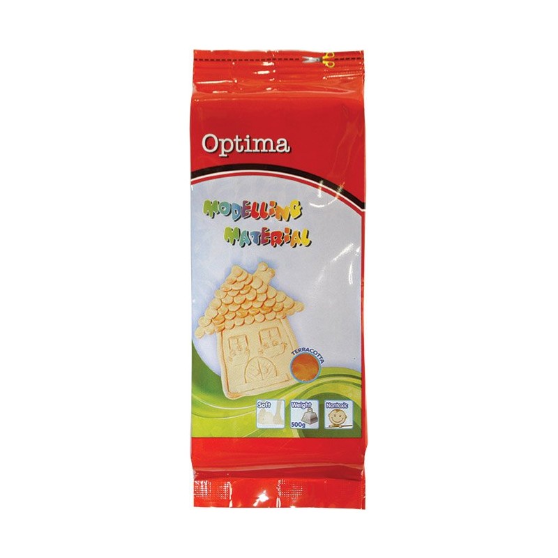 Rjava modelirna masa Optima 500 gr.