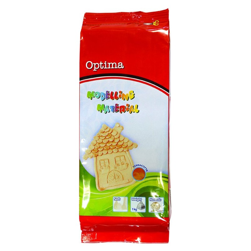 Rjava modelirna masa Optima 500 gr.