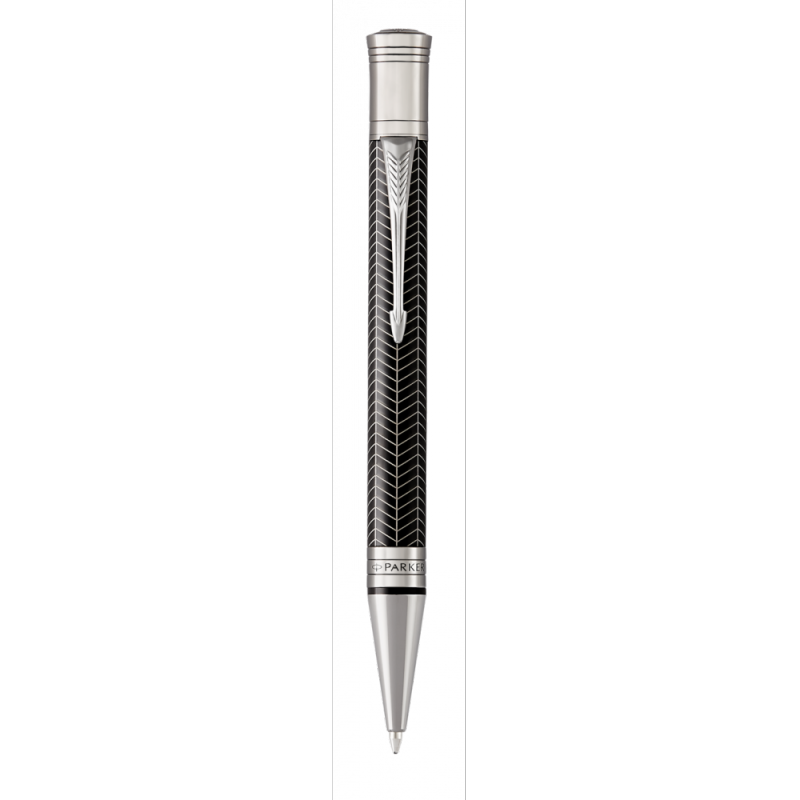 Kemični svinčnik Parker Duofold Chevron črna