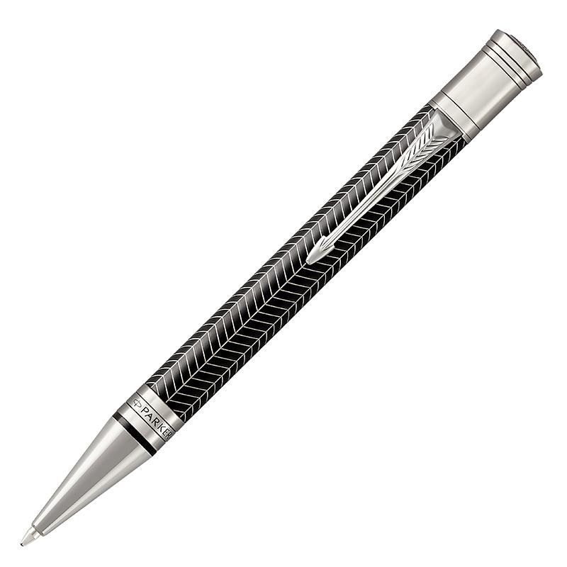 Kemični svinčnik Parker Duofold Chevron črna