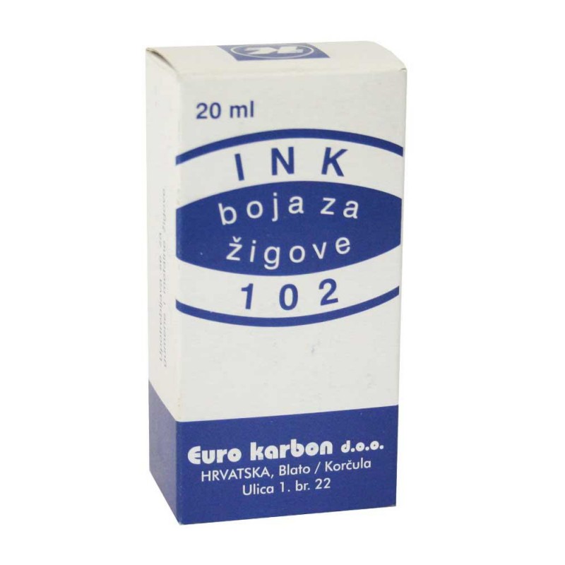 Barva za žige Karbon, rdeča, 20ml