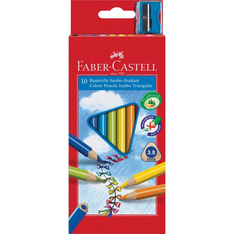 Barvice Faber-Castell Trikotne Jumbo10/1