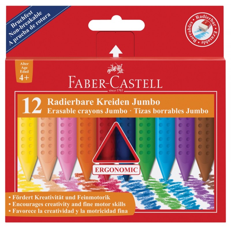 Voščenke Faber-Castell Grip Jumbo 12/1