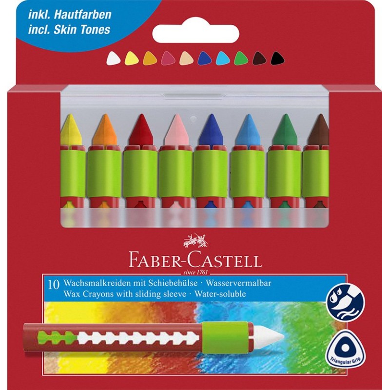 Voščenke Faber-Castell Vodotopne 10/1