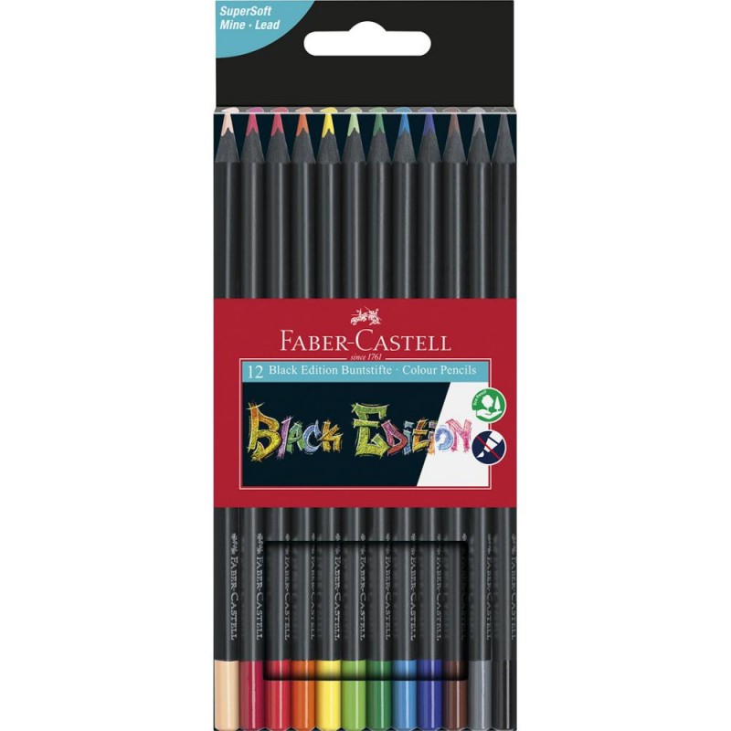 Barvice FABER-CASTELL, black edition 12/1