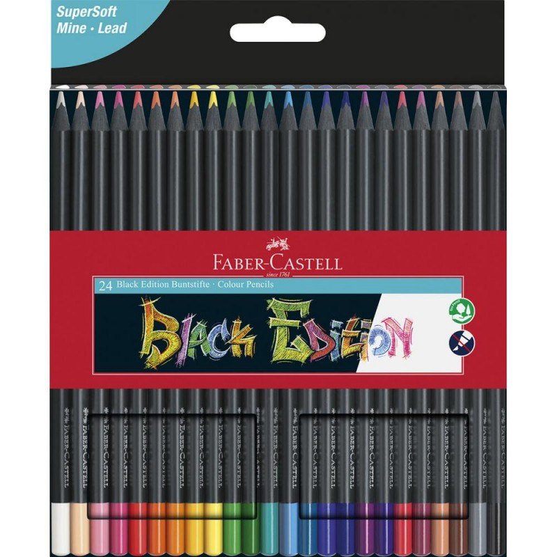 Barvice FABER-CASTELL, black edition 24/1