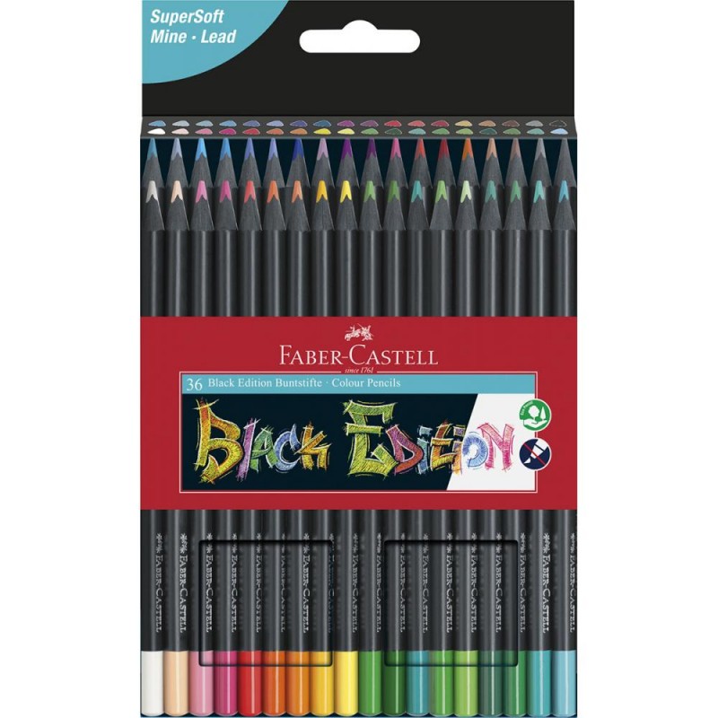 Barvice FABER-CASTELL, black edition 36/1