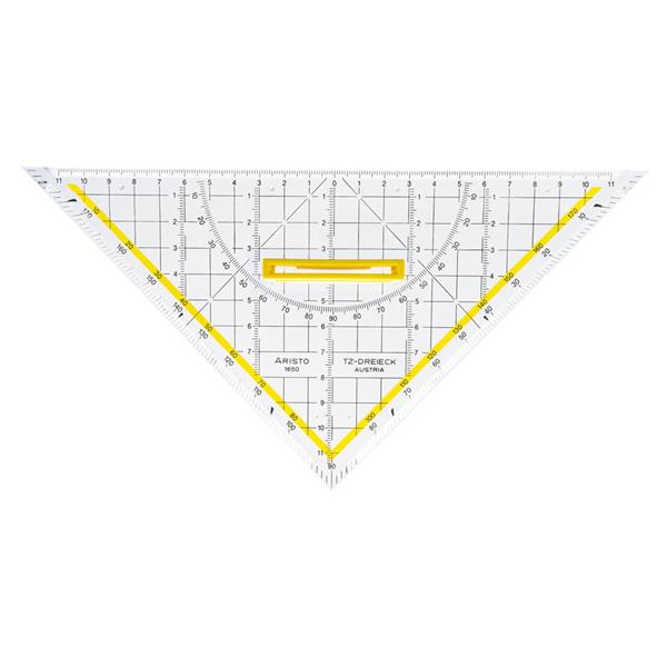 Geo-trikotnik z držalom, 25 cm