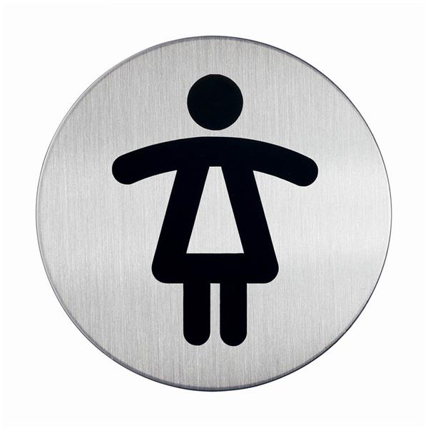 Piktogram - WC ženski, fi 83mm (4904)